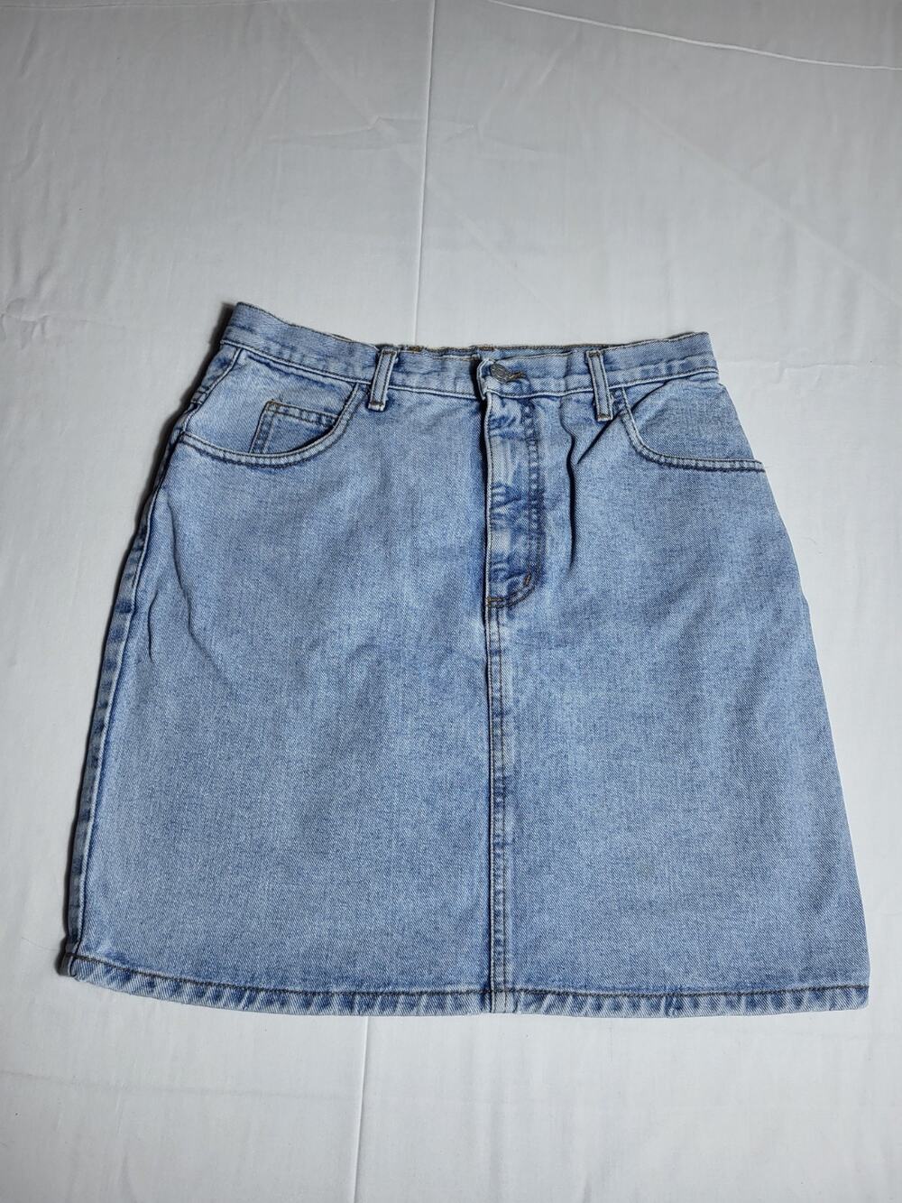 Vintage Guess Jeans USA Denim Mini Dress Womens 32 Light Wash Made In USA 90s Y2